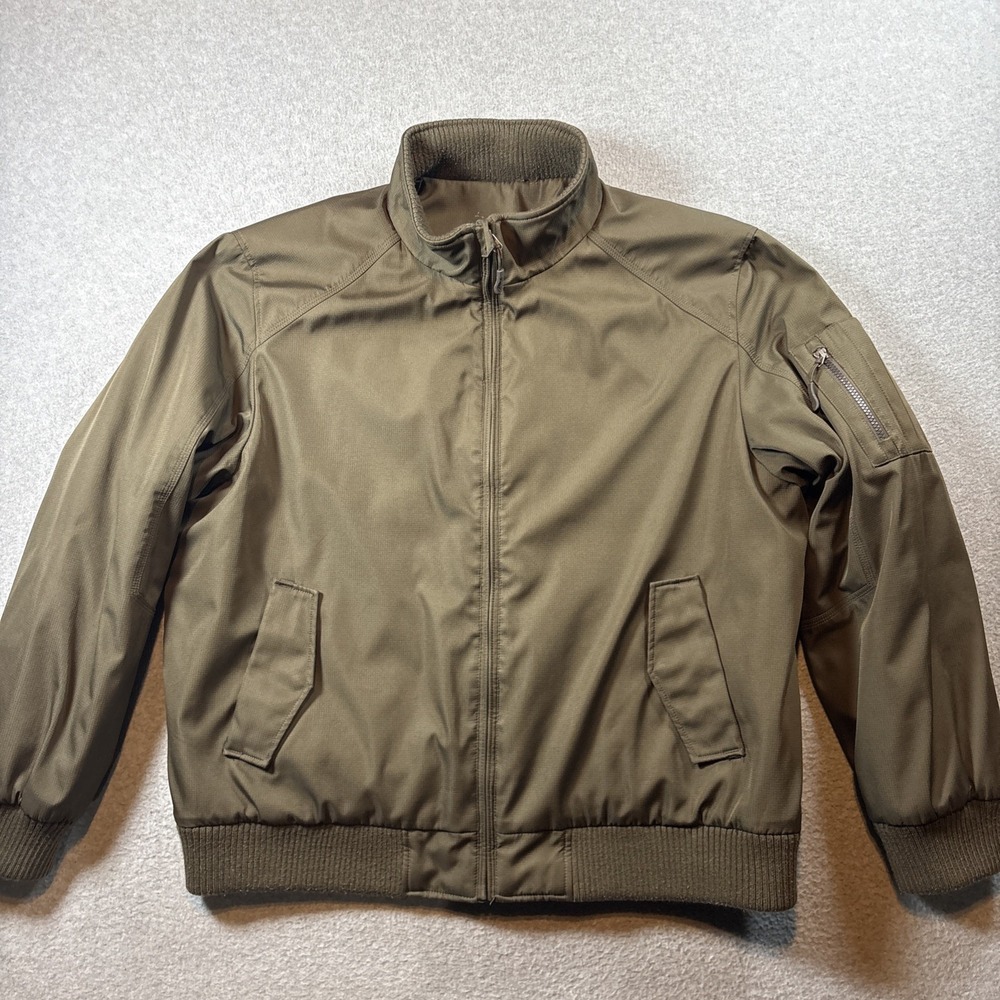 Calvin Klein Men's Brown Sz XL Bomber Jacket Full Zip Jacket Heavy Warm City